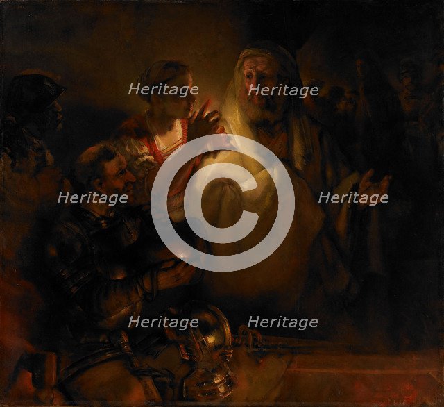 The Denial of Saint Peter, 1660. Artist: Rembrandt van Rhijn (1606-1669)