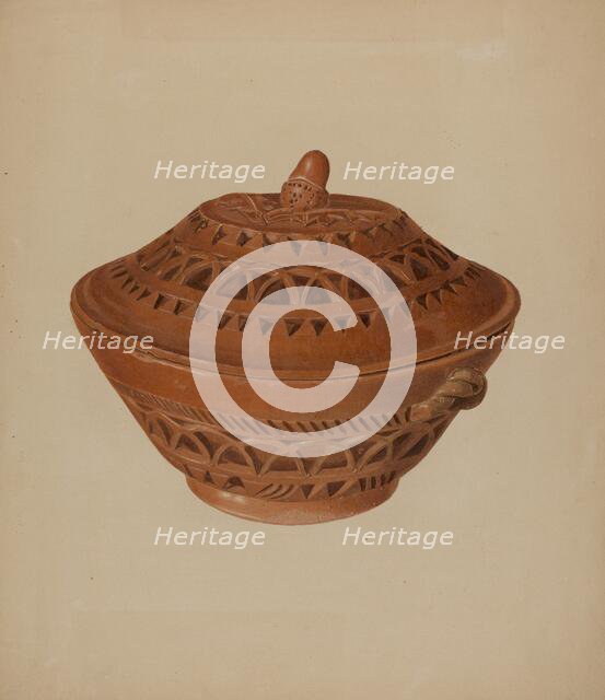 Pa. German Bowl, c. 1938. Creator: Alvin Shiren.