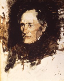 Head of an Old Man, ca. 1877-1879. Creator: Frank Duveneck.