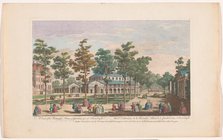 View of the Rotunda in Ranelagh Gardens in London, 1751. Creator: Nathaniel Parr.
