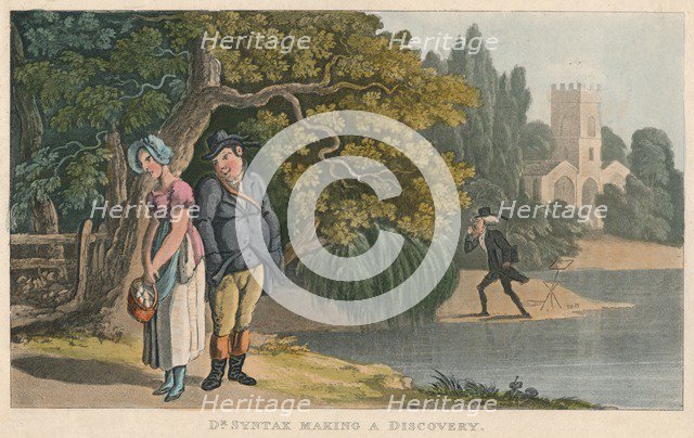 'Dr Syntax Making a Discovery', 1820. Artist: Thomas Rowlandson.