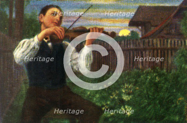 The Moonlight Violinist, c1928. Creator: Unknown.