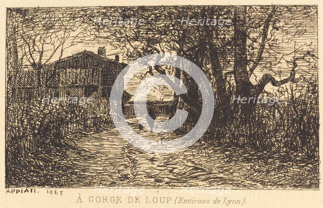 A Gorge de Loup, 1863. Creator: Adolphe Appian.