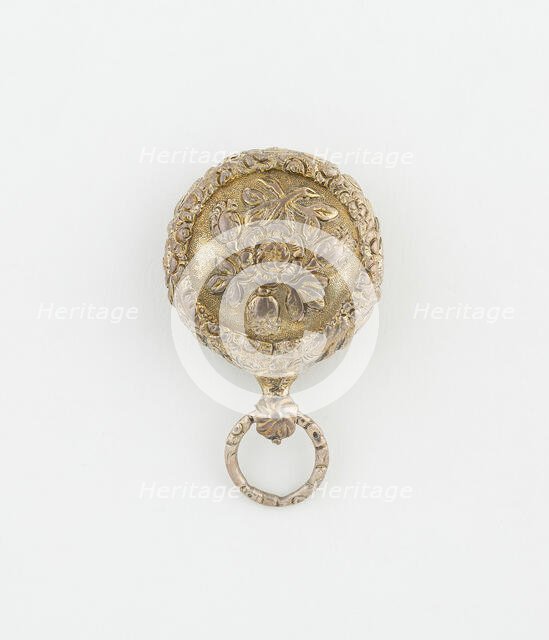 Watch-Shaped Vinaigrette, Birmingham, 1824/25. Creator: Joseph Willmore.