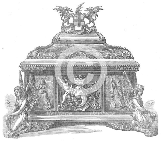 Casket of Address presented to Baroness Burdett-Coutts by the City of London, 1872. Creator: Unknown.