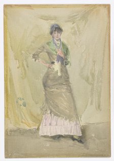 A Note in Green, 1883-1884. Creator: James Abbott McNeill Whistler.