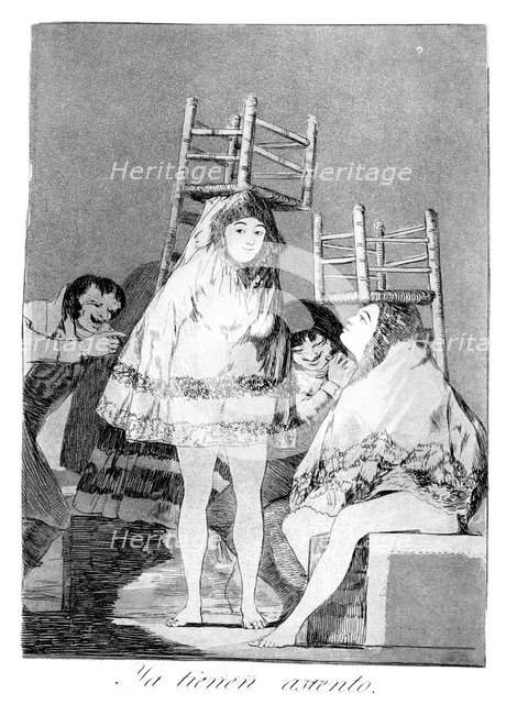 'They've already got a seat', 1799. Artist: Francisco Goya