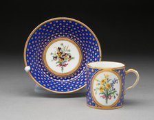 Cup and Saucer, Sèvres, 1788. Creators: Sèvres Porcelain Manufactory, Charles Buteux le Père.