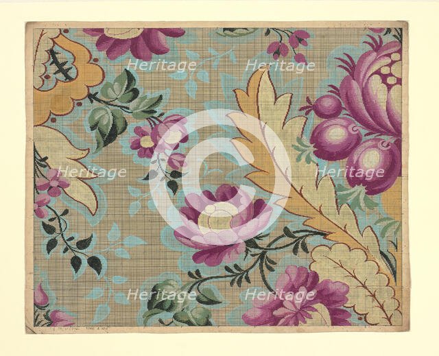 Mise-en-carte (Point-paper), France, 1760/90. Creator: Germain Frères.