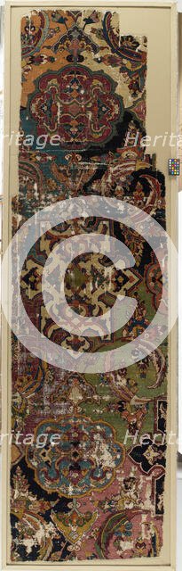 Khurasan Carpet Fragment, Northeastern Iran, second half 16th century. Creator: Unknown.