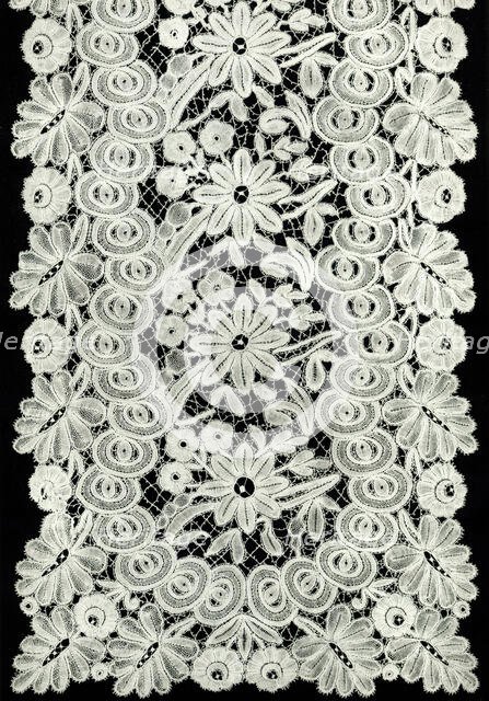 Scarf, Belgium, 1880s/90s. Creator: Unknown.
