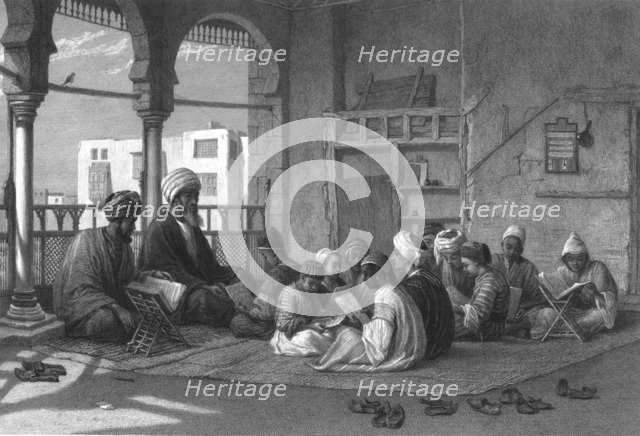 'The School of Sooltan Hassan', c1869. Artist: Edward Goodall.