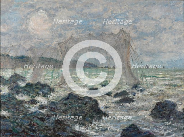 Fishing nets at Pourville, 1882. Artist: Monet, Claude (1840-1926)