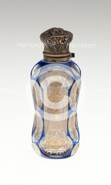 Scent Bottle, Bohemia, c. 1840/50. Creator: Bohemia Glass.