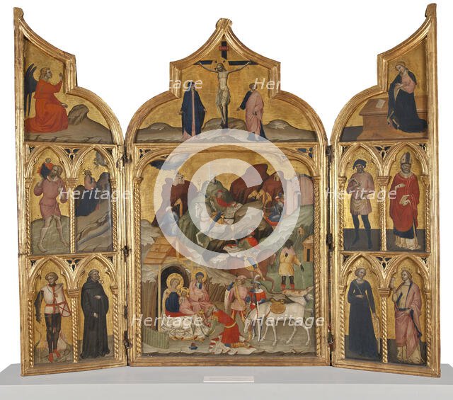 Triptych with the Adoration of the Magi and Saints. Creator: Jacobello del Fiore.