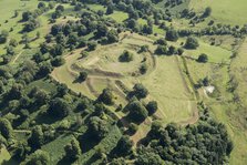 Elmley Castle, a medieval ringwork and bailey within two Iron Age hillforts, Worcestershire, 2016. Creator: Damian Grady.