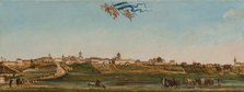Panoramic View of São Paulo, 1821. Creator: Pallière, Arnaud Julien (1784-1862).