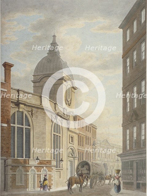 Church of St Benet Fink, Threadneedle Street, City of London, 1797. Artist: Thomas Malton II