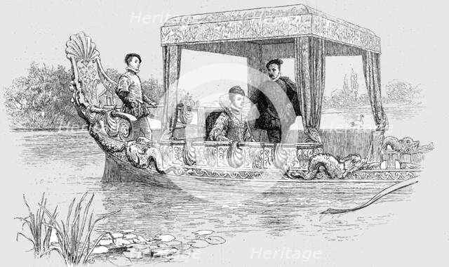 ''Queen Elizabeth I. In her State Barge, c.1560', 1890. Creator: Unknown.