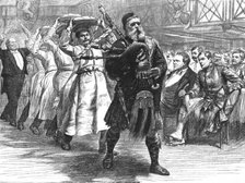 '' The Hallowe'en Dinner of the London Scottish Volunteers -- Bringing in the Haggis ', 1891. Creator: William Lockhart Bogle.