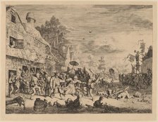 Village Festival, 1685. Creator: Cornelis Dusart.
