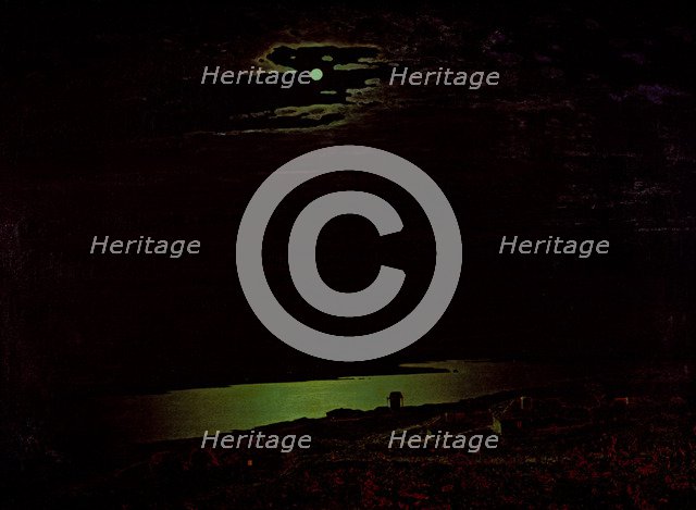 Moonlit Night on the Dniepr, 1882. Artist: Kuindzhi, Arkhip Ivanovich (1842-1910)