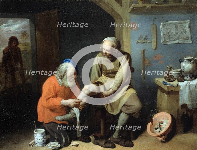 The Village Surgeon. Artist: Ryckaert (Rijckaert), David (1612-1661)