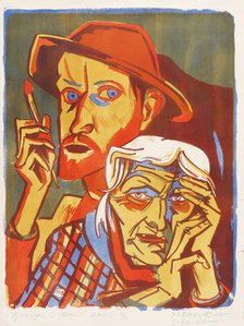 Mother and I, 1920. Creator: Böckstiegel, Peter August (1889-1951).