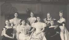 Group portrait of Mrs. Frances (Folsom) Cleveland and the ladies of the Cabinet..., c1897. Creator: Frances Benjamin Johnston.