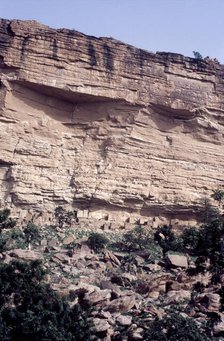 Bandiagara Escarpment, Pays Dogon, Mali, 1990. Creator: Amanda Waite.