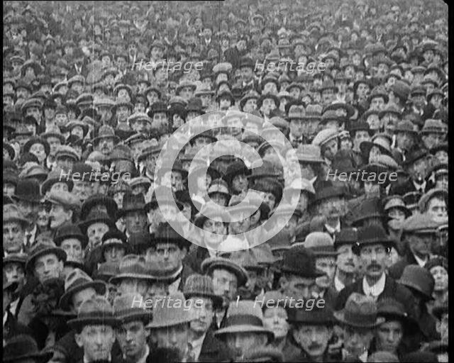 Huge Irish Crowd Gathering to Hear Michael Collins Speak, 1922. Creator: British Pathe Ltd.