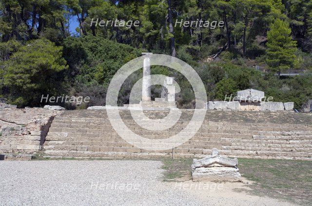 Treasuries in Olympia, Greece. Artist: Samuel Magal