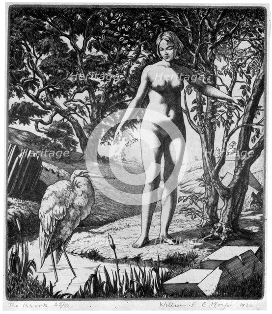'The Brook', 1930.Artist: William EC Morgan
