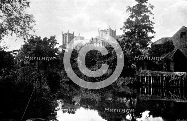 The Cathedrals of Great Britain: Ripon Minster, 1895. Creator: Francis Frith & Co.