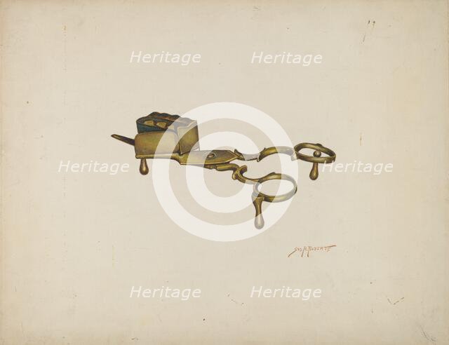 Wick Trimmer, c. 1941. Creator: Sydney Roberts.