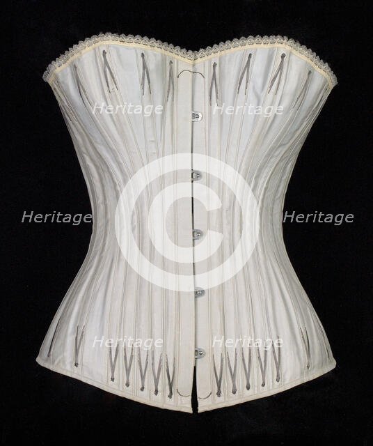 Corset, American, ca. 1885. Creator: Worcester Skirt Company.