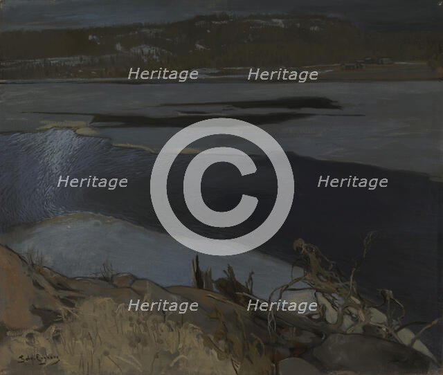 Ice Breaking Up on a Lake, 1902. Creator: Gabriel Engberg.