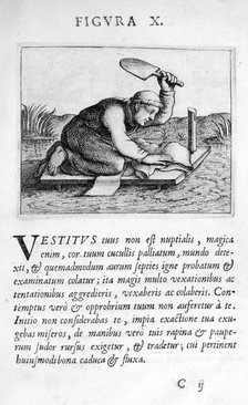 Prophecy figure X from Prognosticatio Eximii Doctoris Paracelsi, 1536.  Artist: Theophrastus Bombastus von Hohenheim Paracelsus