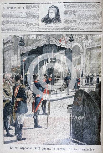 Entombment of Isabella II of Spain, Monastery of El Escorial, 1904. Artist: Unknown