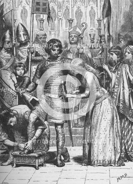 'Initiation into the Order of Knighthood', 1905. Artist: HMP.