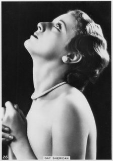 Gay Sheridan, American film actress, c1938. Artist: Unknown