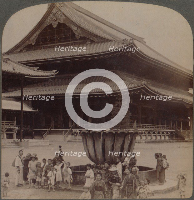 'Higashi Hongwanji, largest Buddhist temple in Japan just rebuilt, Kyoto', 1904.  Artist: Unknown.