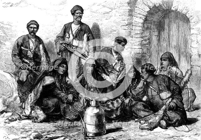 Georgian mountaineers, 1873. Creator: Unknown.