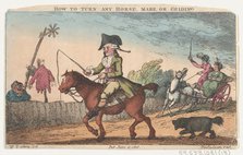 How to Turn Any Horse, Mare, or Gelding, June 11, 1808., June 11, 1808. Creator: Thomas Rowlandson.