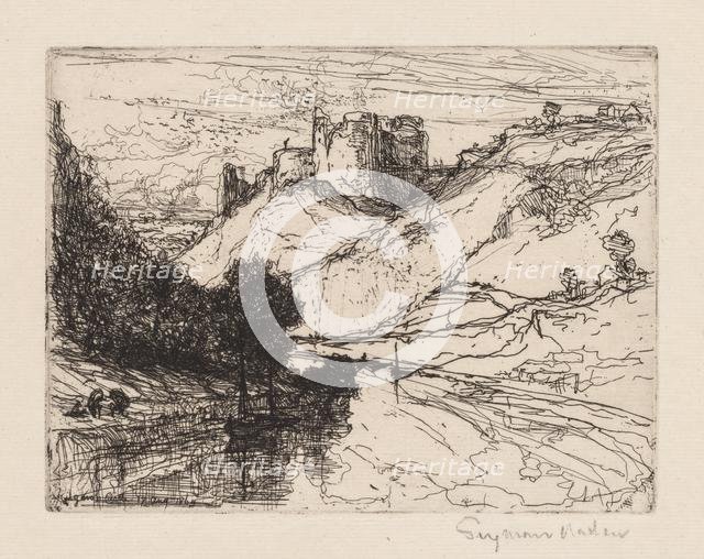 Kilgaren Castle, 1864. Creator: Francis Seymour Haden (British, 1818-1910).