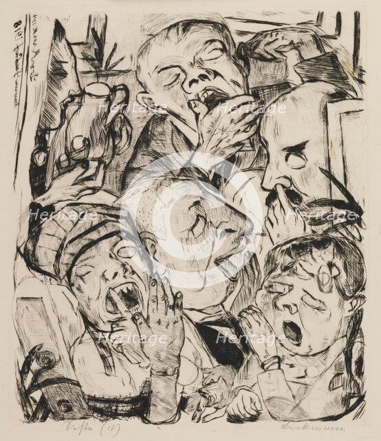 Siesta, 1918. Creator: Max Beckmann.