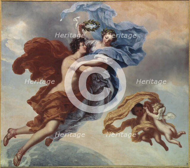 The reward of virtue, allegory, 1680. Creator: David Klocker Ehrenstrahl.