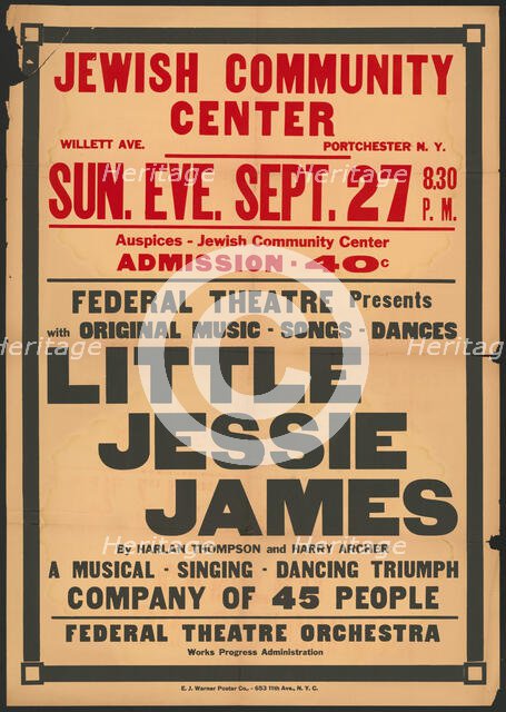 Little Jessie James, Portchester, NY, [1930s]. Creator: Unknown.