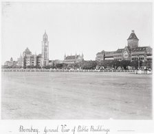 Bombay, General View of Public Buildings, Late 1860s. Creator: Samuel Bourne.