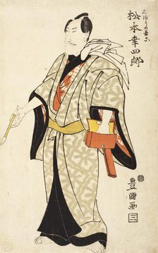 Actor Matsumoto Hanshiro (or Ichikawa Komazo?) (image 1 of 3), between c1805 and c1810. Creator: Utagawa Toyokuni I.